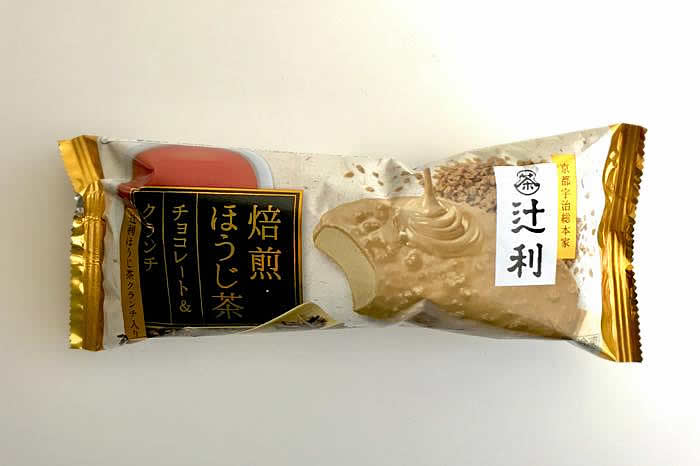 明治 辻利 焙煎ほうじ茶チョコレート クランチ 食べてみた 辻利アイスシリーズ 茶活 Chakatsu
